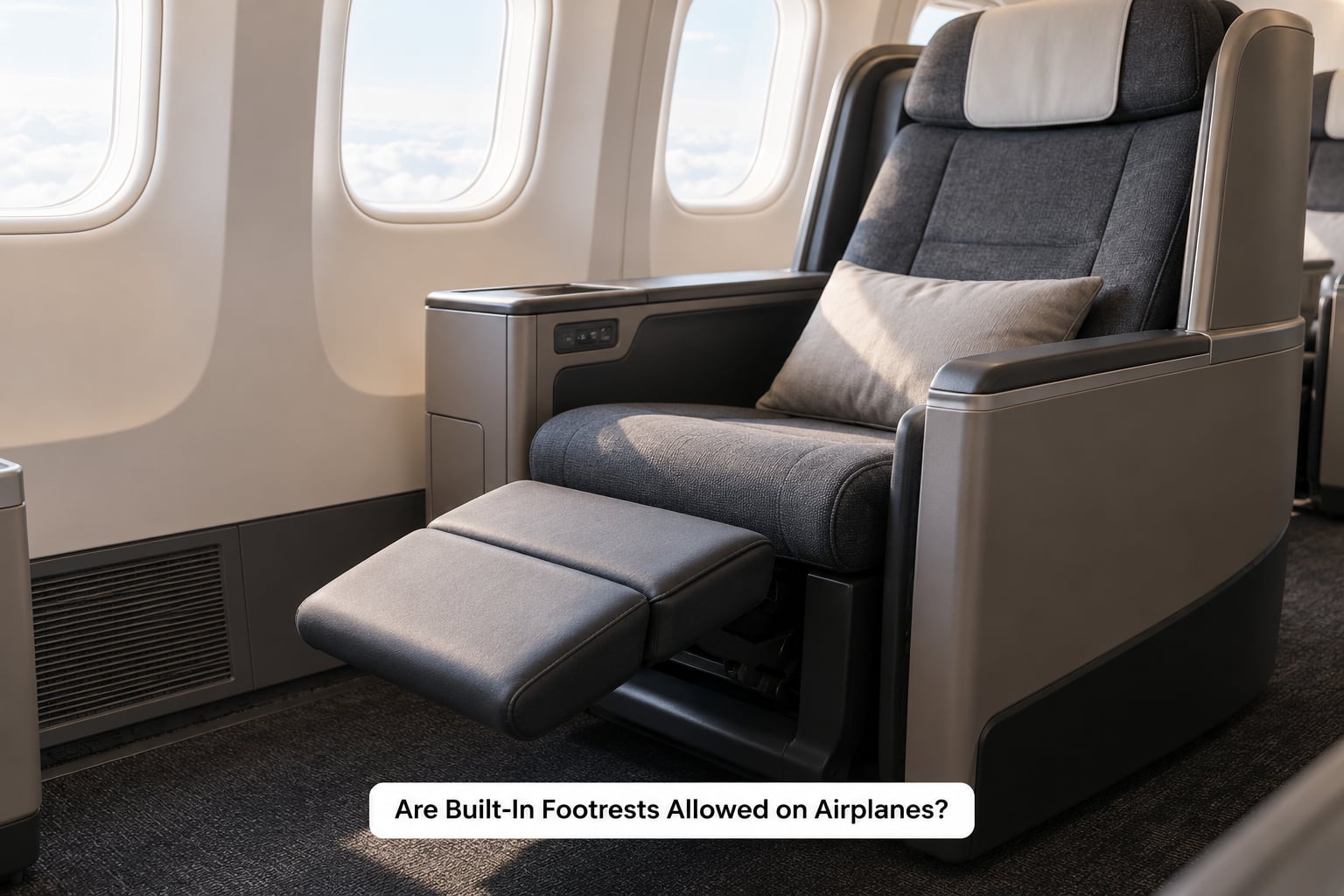 Are Built-In Footrests Allowed on Airplanes?