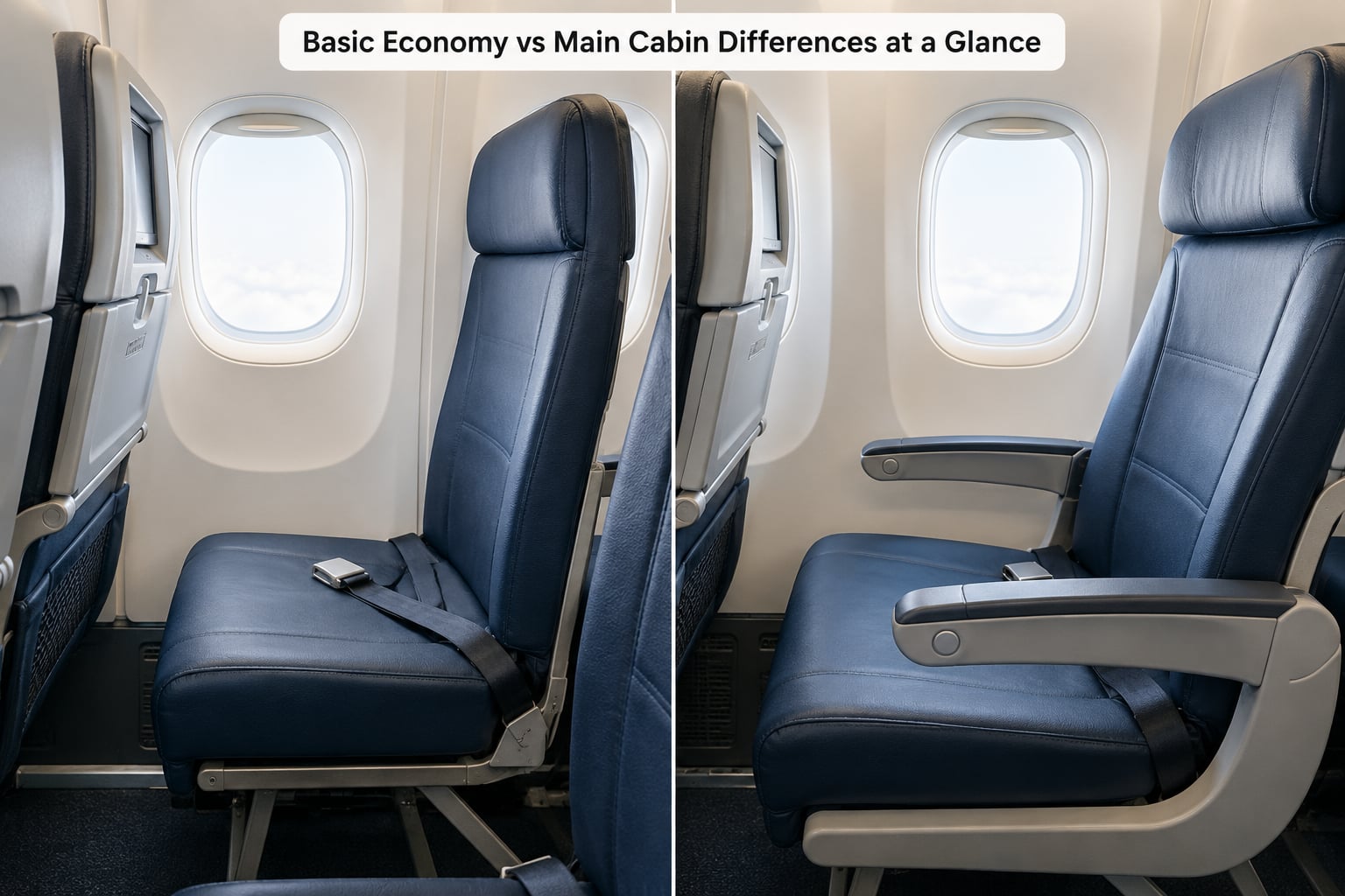 Basic Economy vs Main Cabin Differences at a Glance