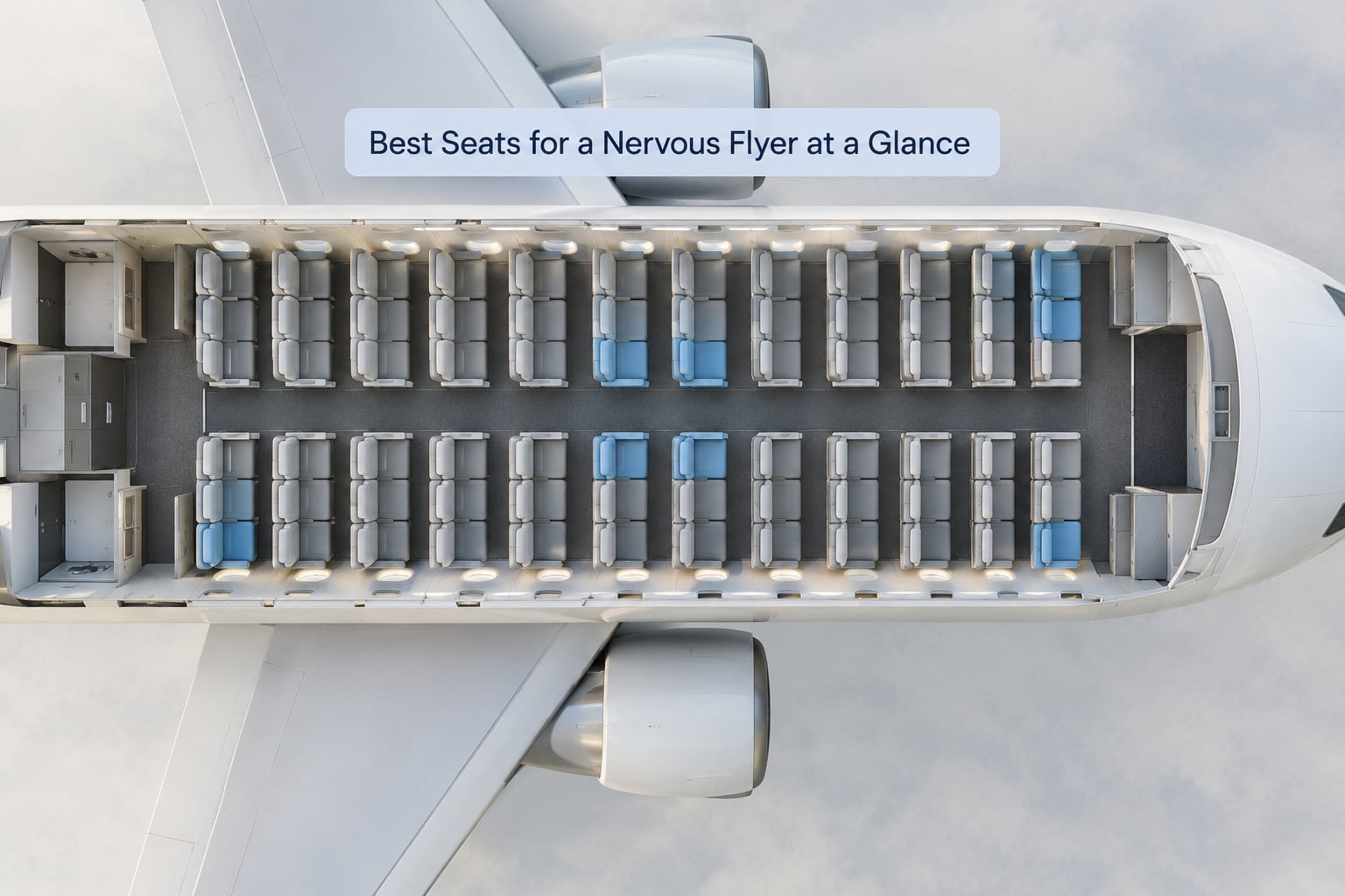 Best Seats for a Nervous Flyer at a Glance