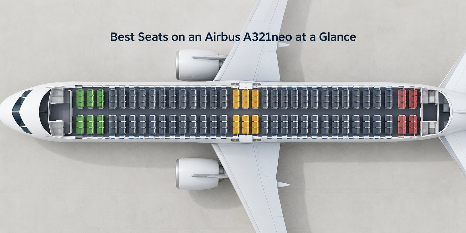 Best Seats on an Airbus A321neo at a Glance