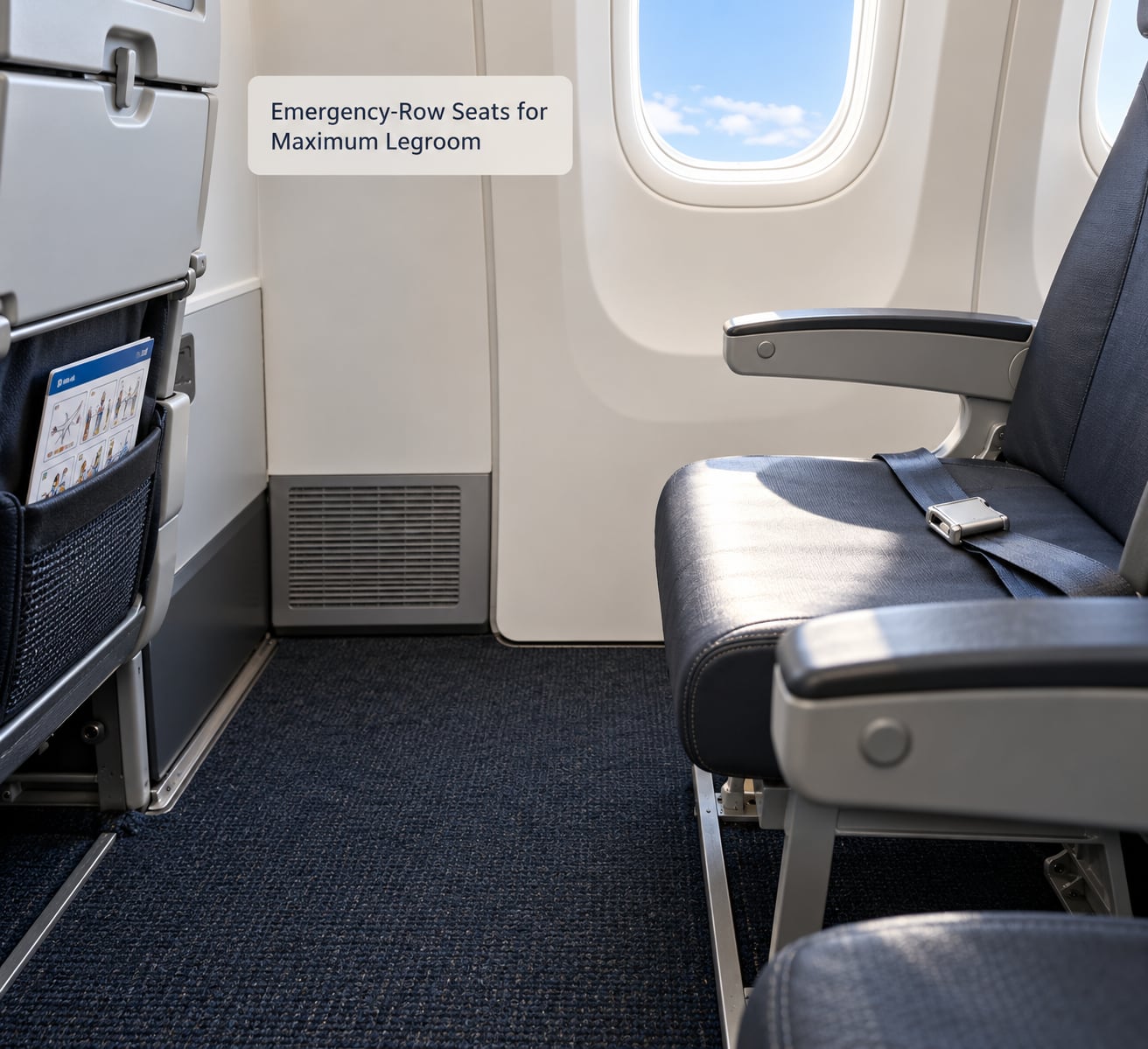 Emergency-Row Seats for Maximum Legroom