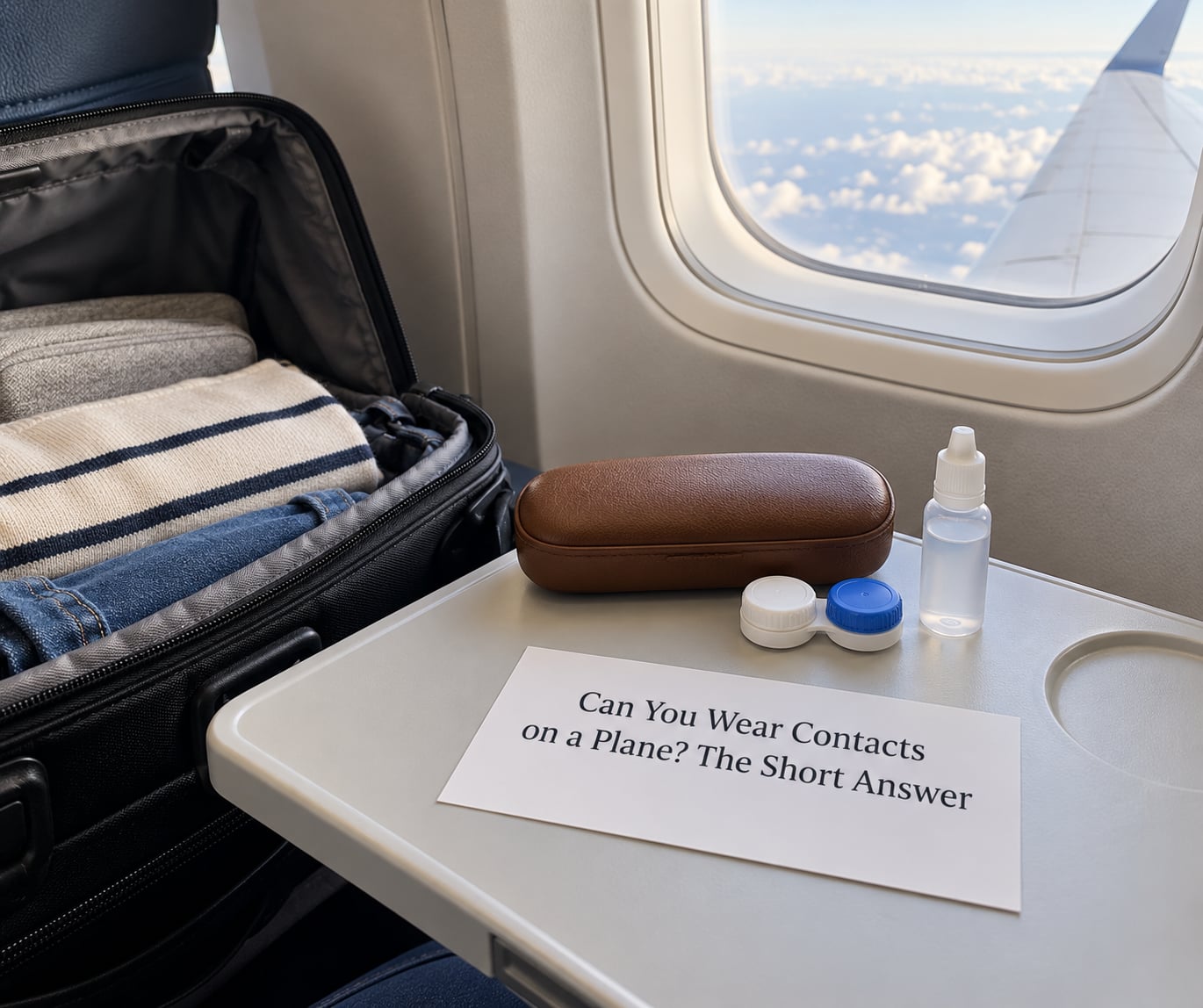 Can You Wear Contacts on a Plane? The Short Answer