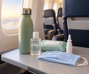 how to avoid getting sick after flying