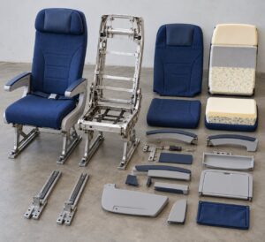 how airplane seats are built