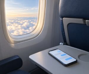 can you text on a plane