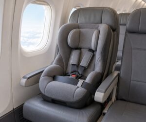 how to pick a seat with a car seat on a plane