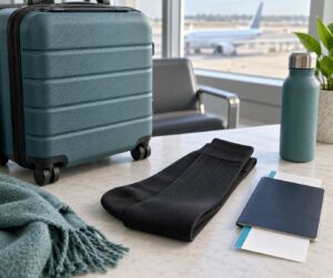 should you wear compression socks on a flight