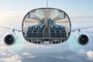 how loud is an airplane cabin