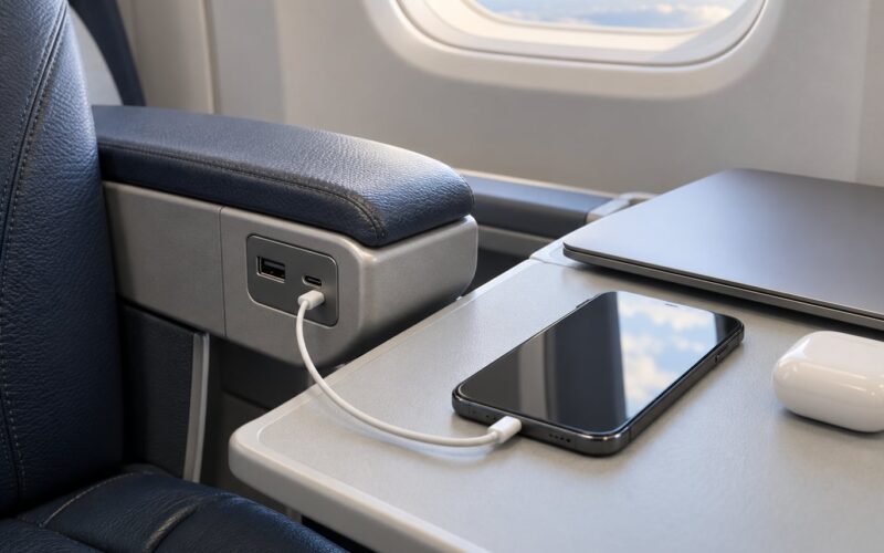 How In Seat USB Ports Work on Planes: Simple Explainer 2026