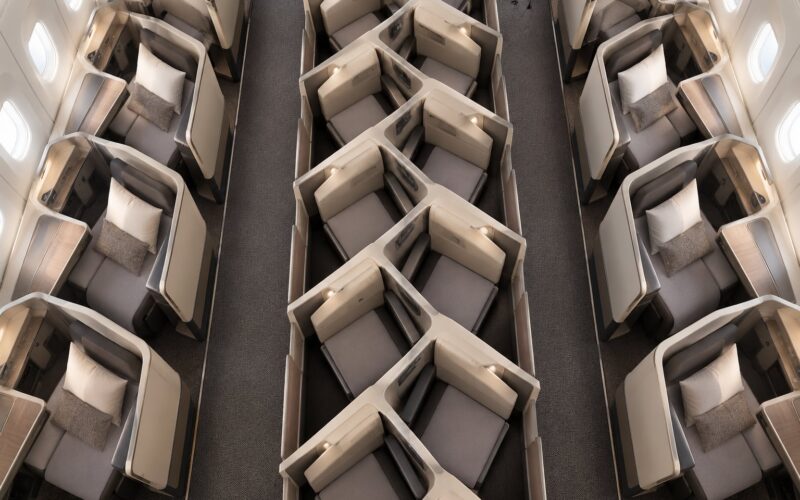 What Is a Herringbone Business Class Seat? A Simple Guide (2026)