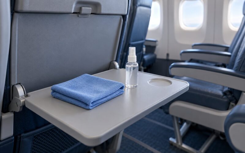 How Airplane Tray Tables Are Cleaned by Airline Crews (2026)