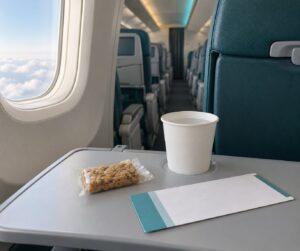 how snack service works on short flights
