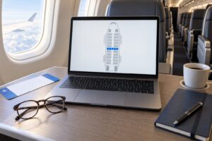 how to use a seat map to find extra legroom