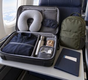 what to pack in your carry on for a long flight