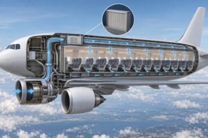 how airplane cabin air filtration works