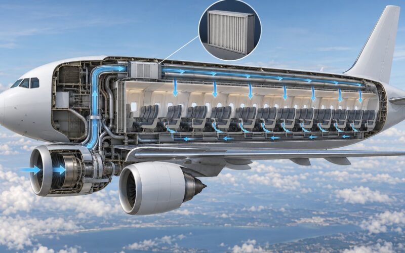 How Airplane Cabin Air Filtration Works, Explained (2026)