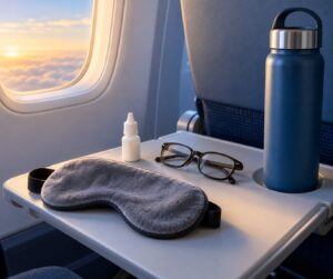 how to take care of your eyes on a flight