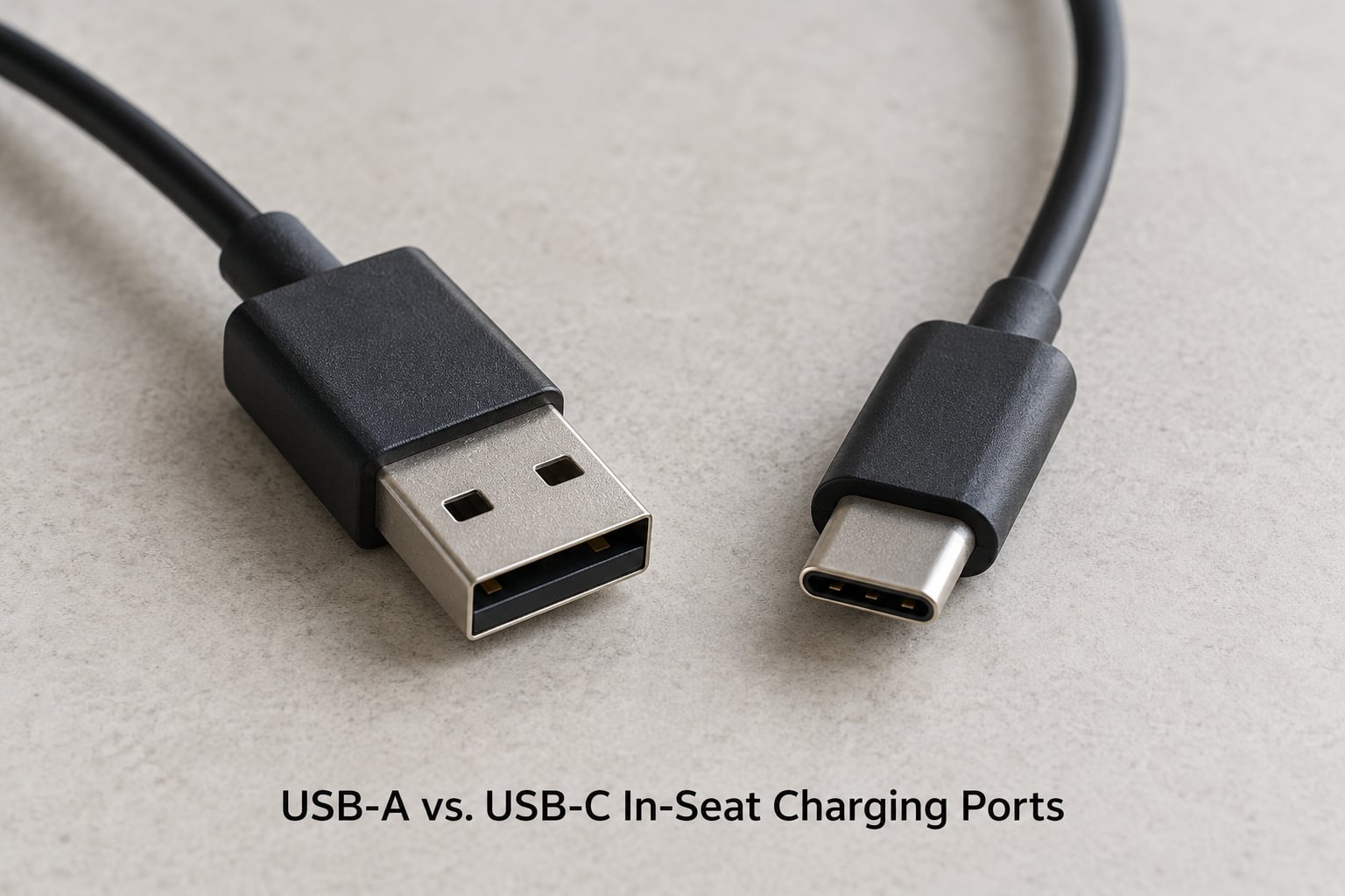 USB-A vs. USB-C In-Seat Charging Ports