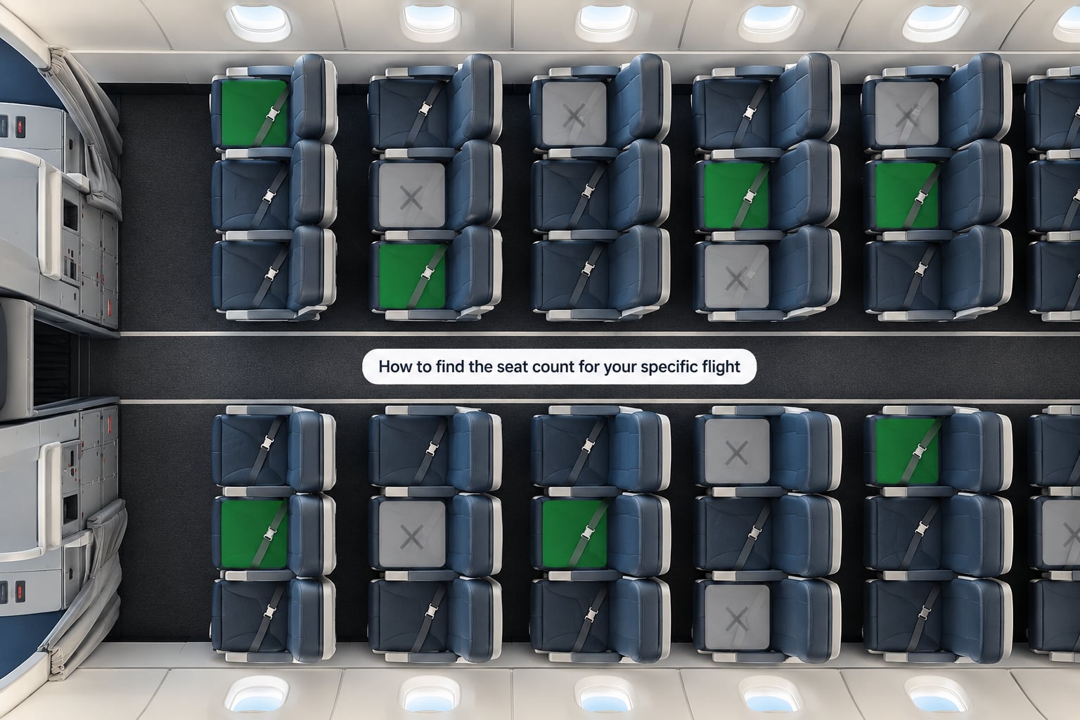 How to find the seat count for your specific flight