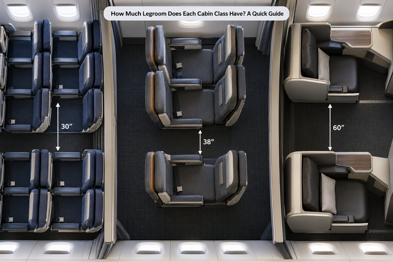How Much Legroom Does Each Cabin Class Have? A Quick Guide