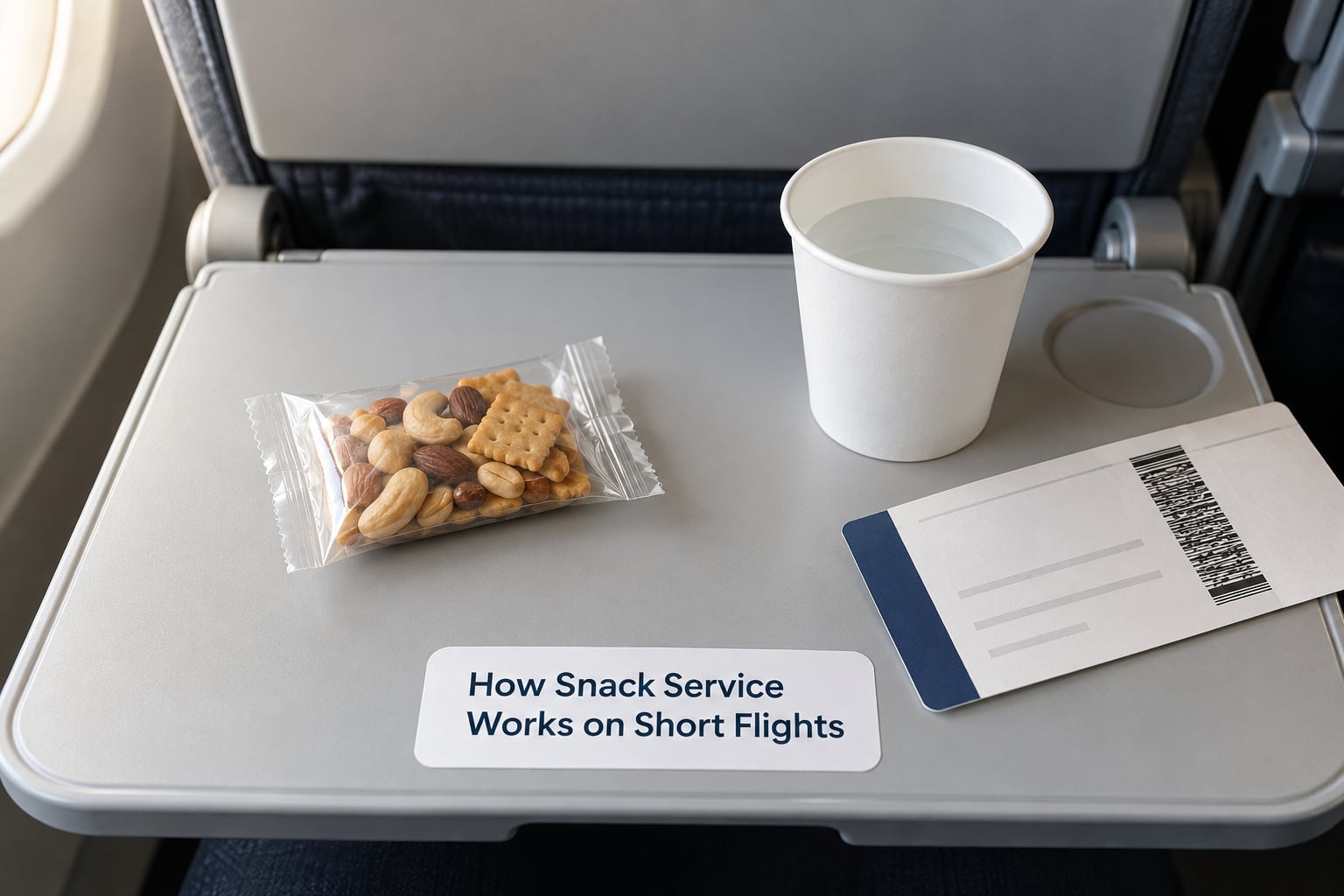 How Snack Service Works on Short Flights