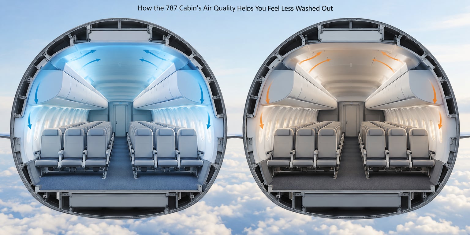 How the 787 Cabin's Air Quality Helps You Feel Less Washed Out