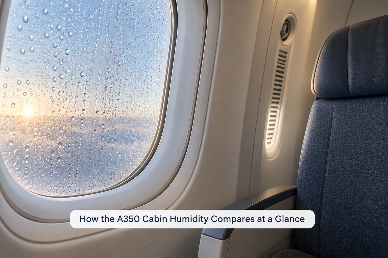 How the A350 Cabin Humidity Compares at a Glance