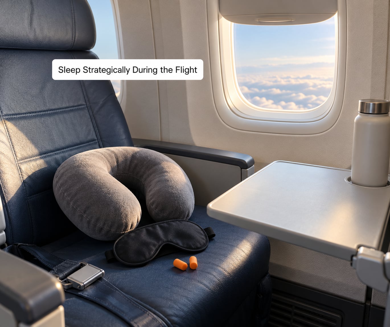 Sleep Strategically During the Flight