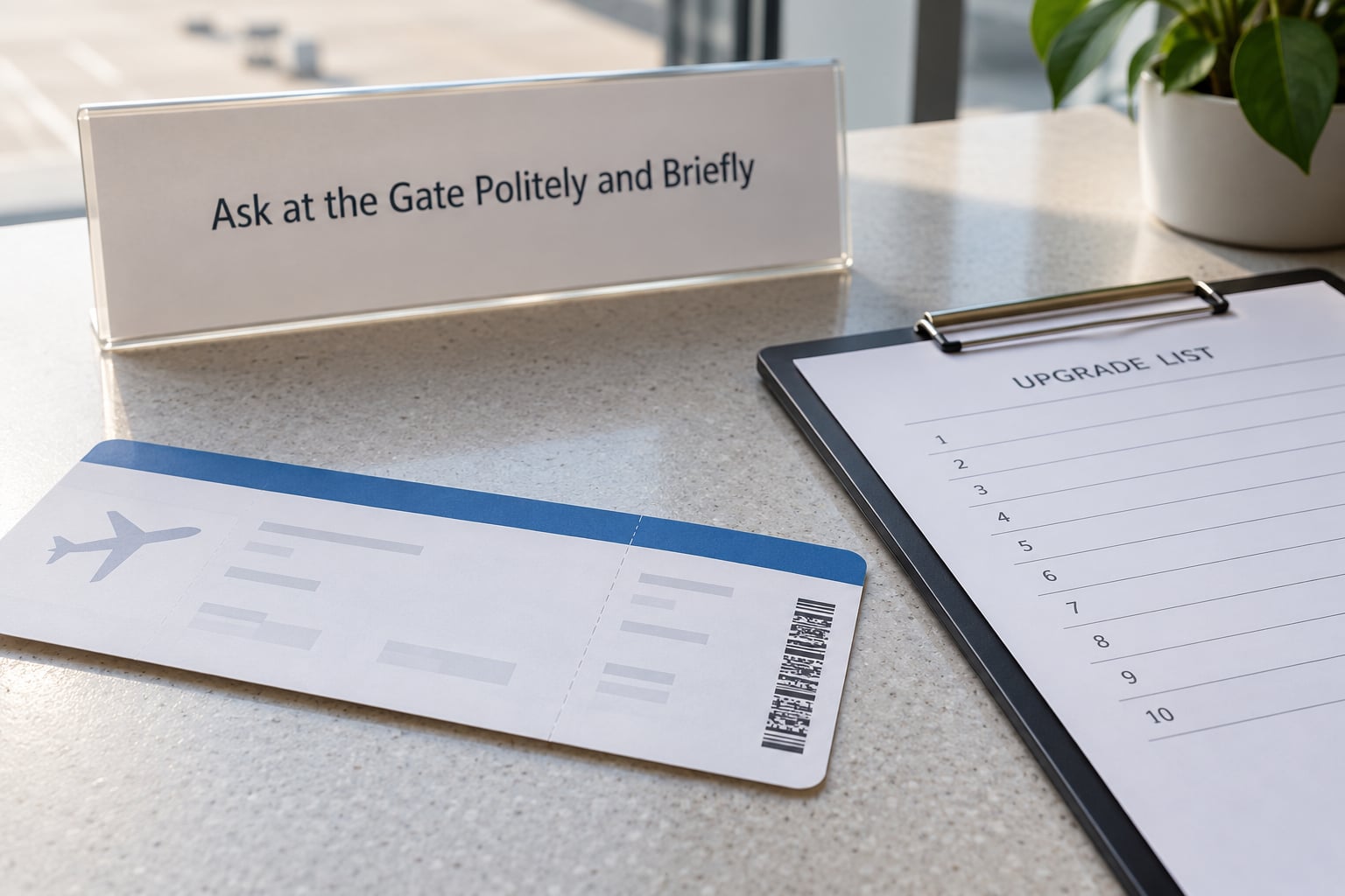 Ask at the Gate Politely and Briefly