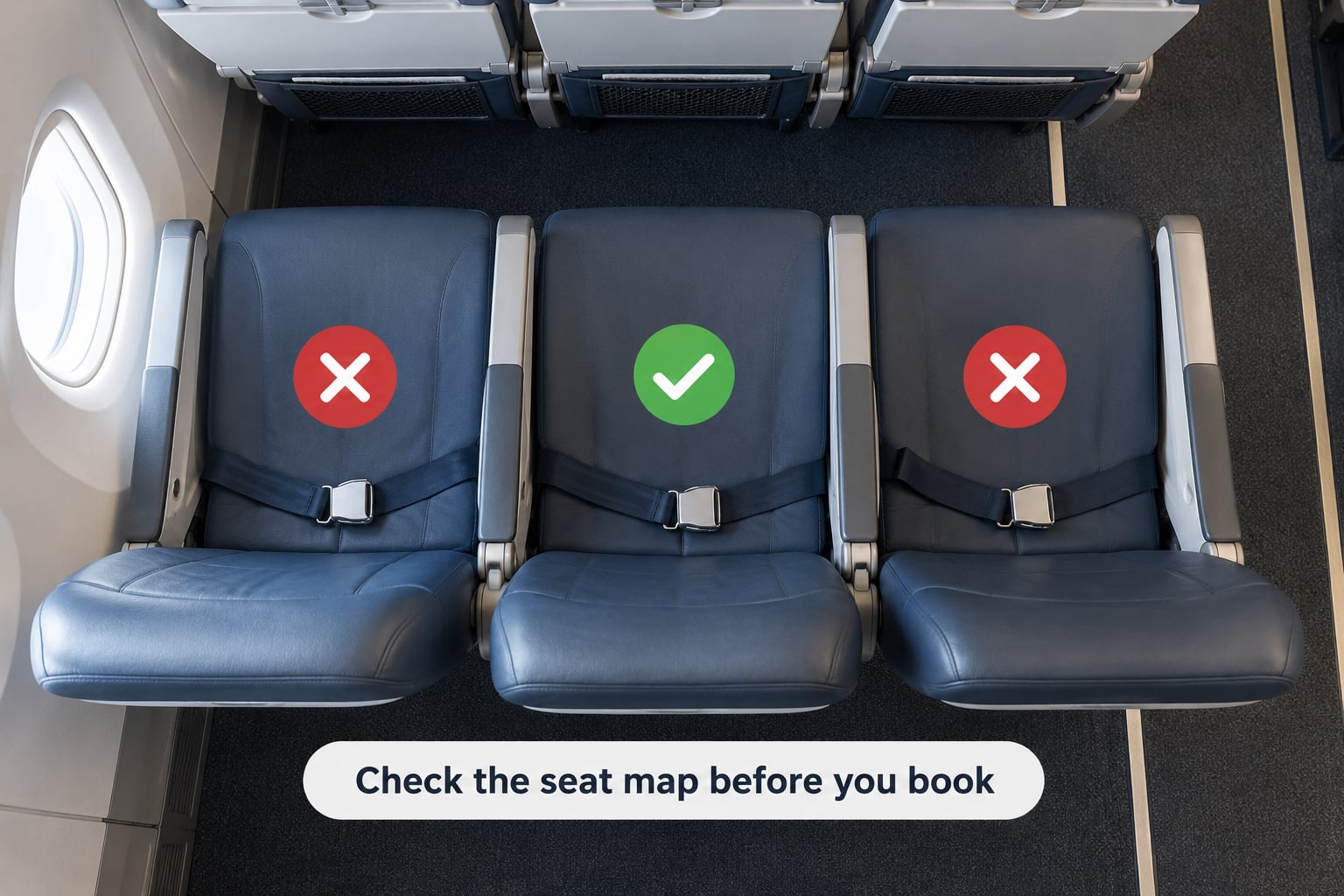 Check the seat map before you book