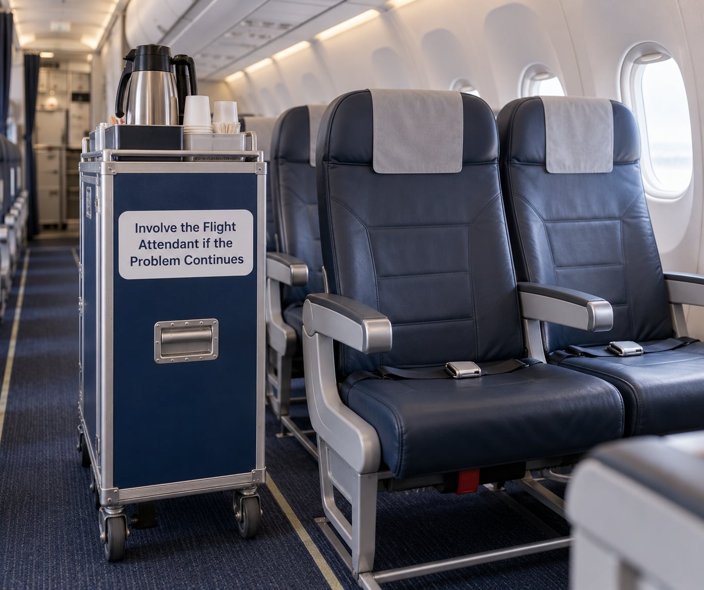 Involve the Flight Attendant if the Problem Continues