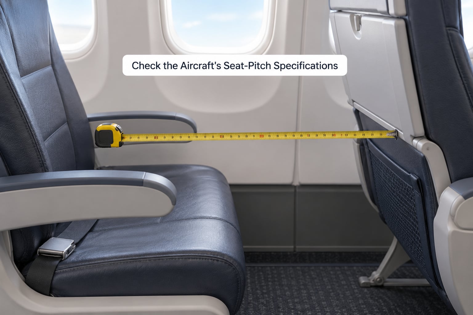 Check the Aircraft's Seat-Pitch Specifications