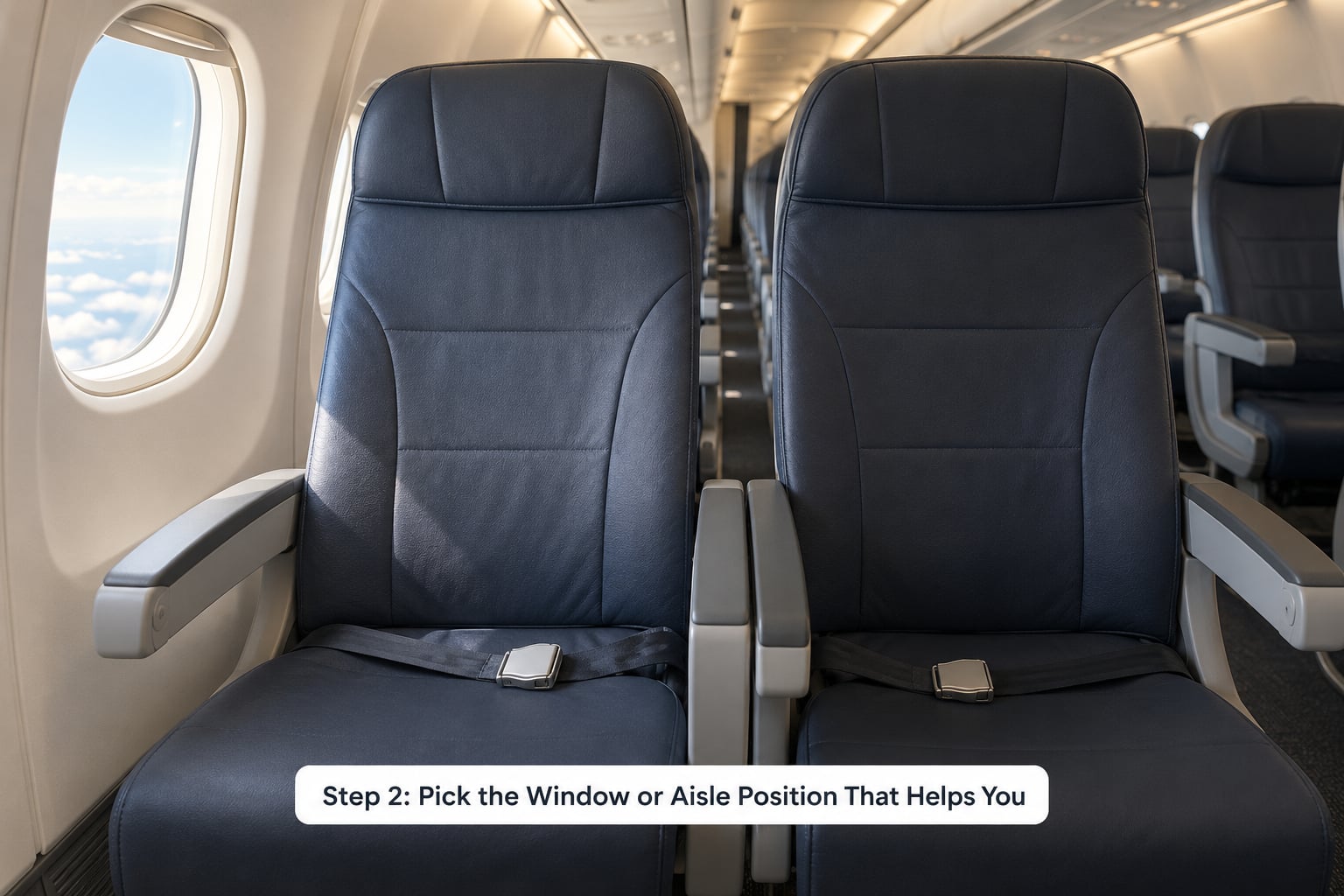 Step 2: Pick the Window or Aisle Position That Helps You