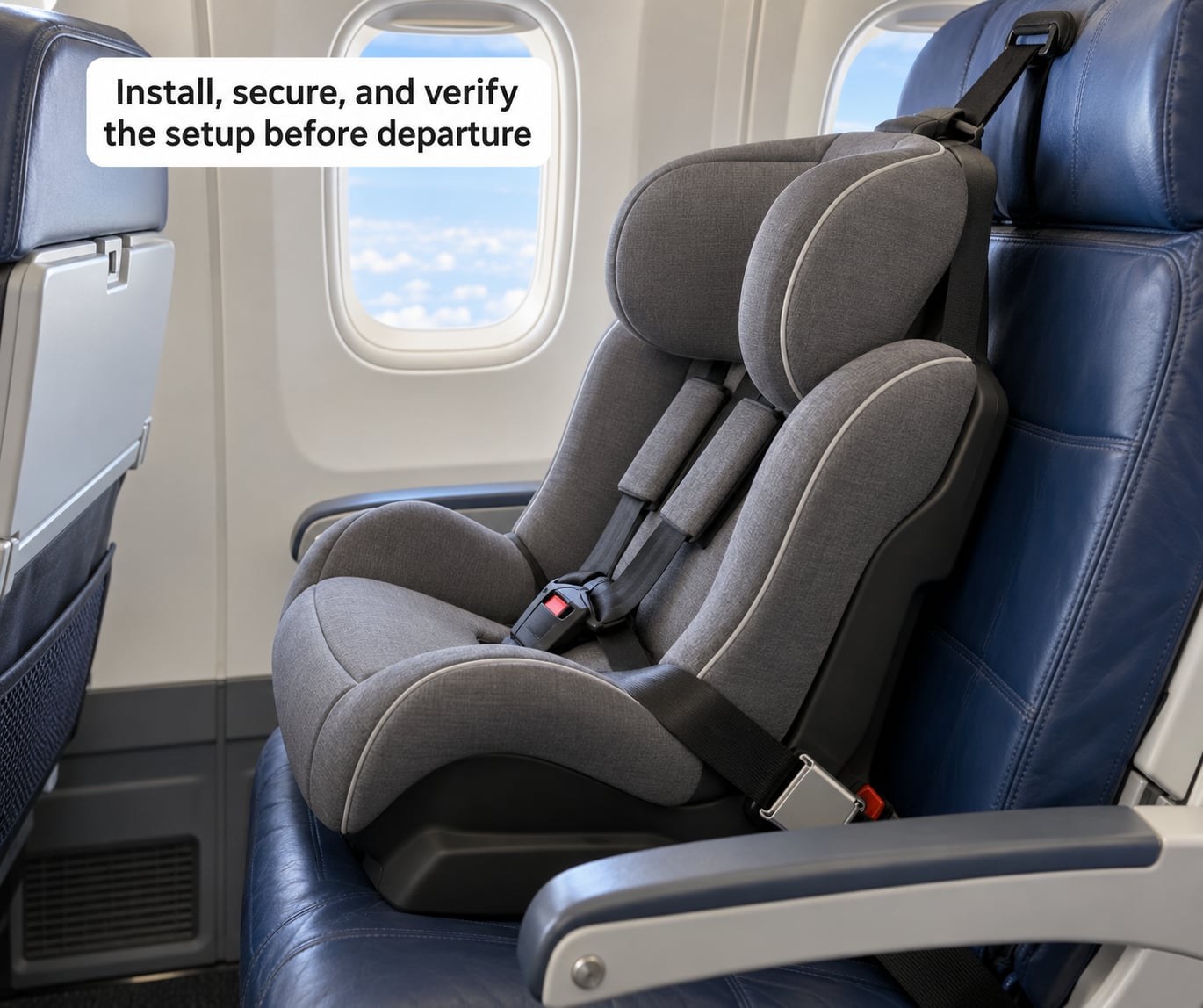 Install, secure, and verify the setup before departure