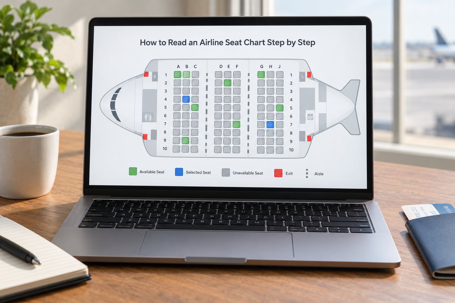 How to Read an Airline Seat Chart Step by Step