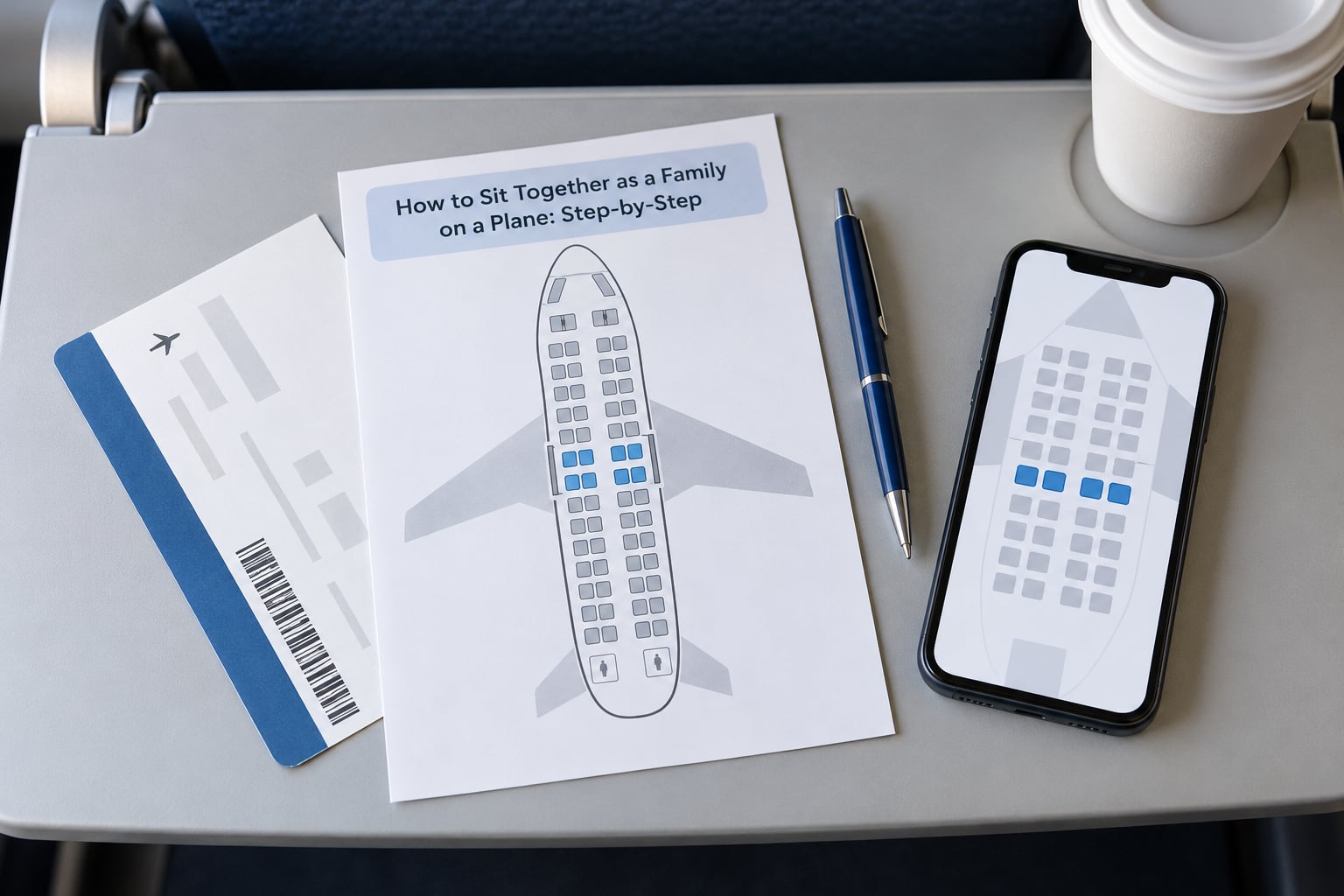 How to Sit Together as a Family on a Plane: Step-by-Step