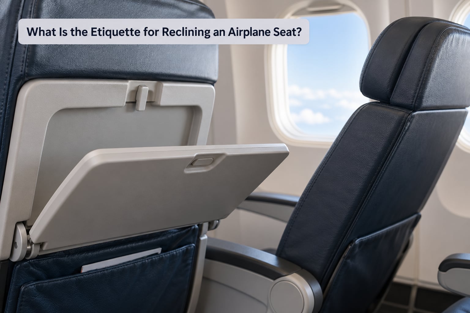 What Is the Etiquette for Reclining an Airplane Seat?