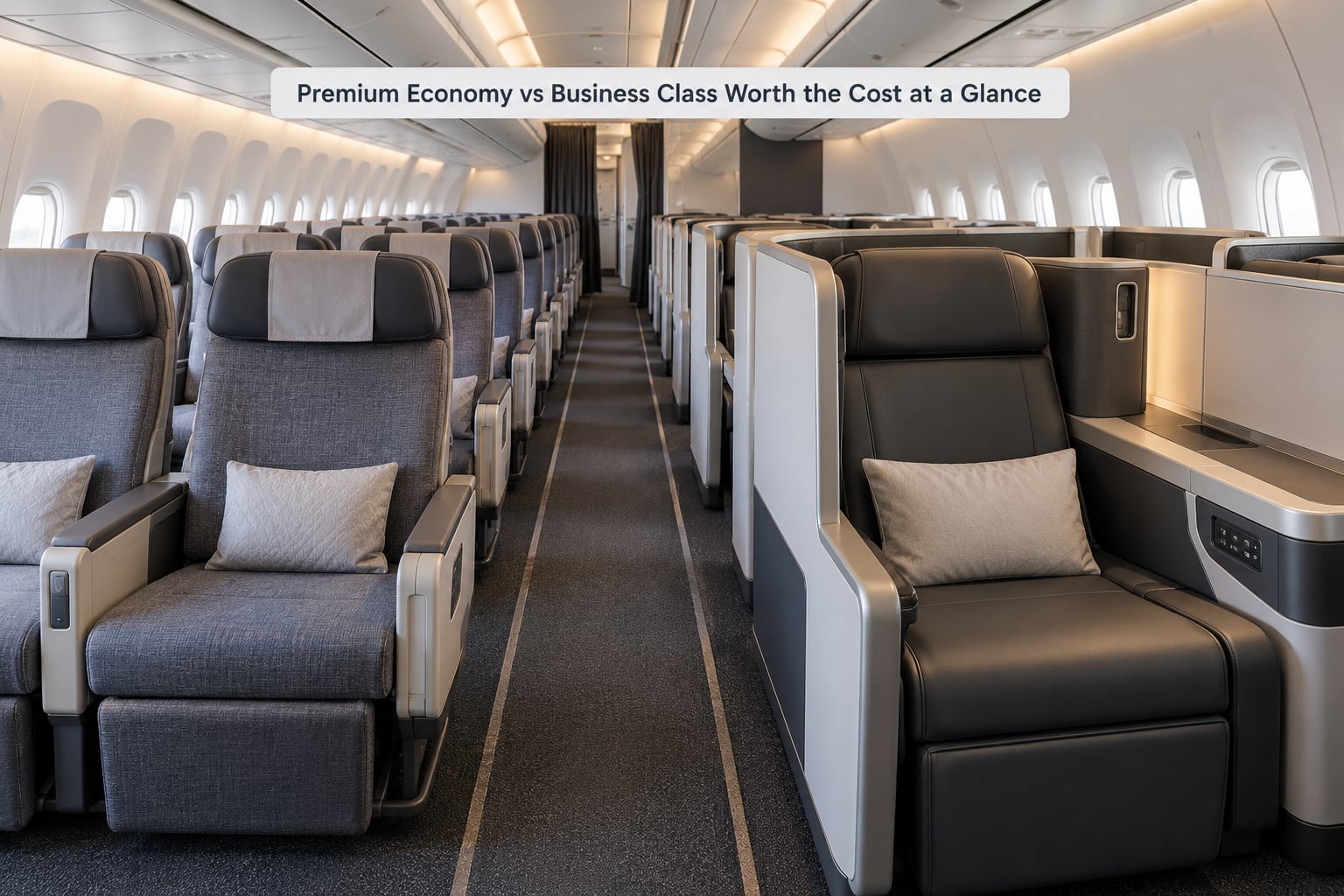 Premium Economy vs Business Class Worth the Cost at a Glance