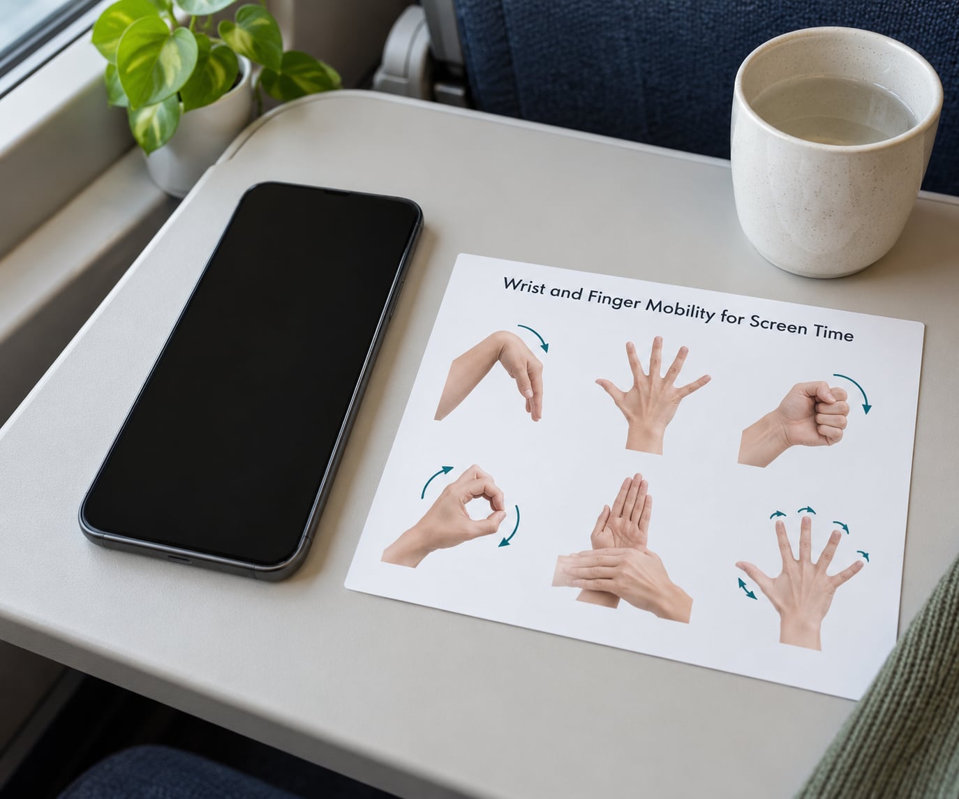 Wrist and Finger Mobility for Screen Time