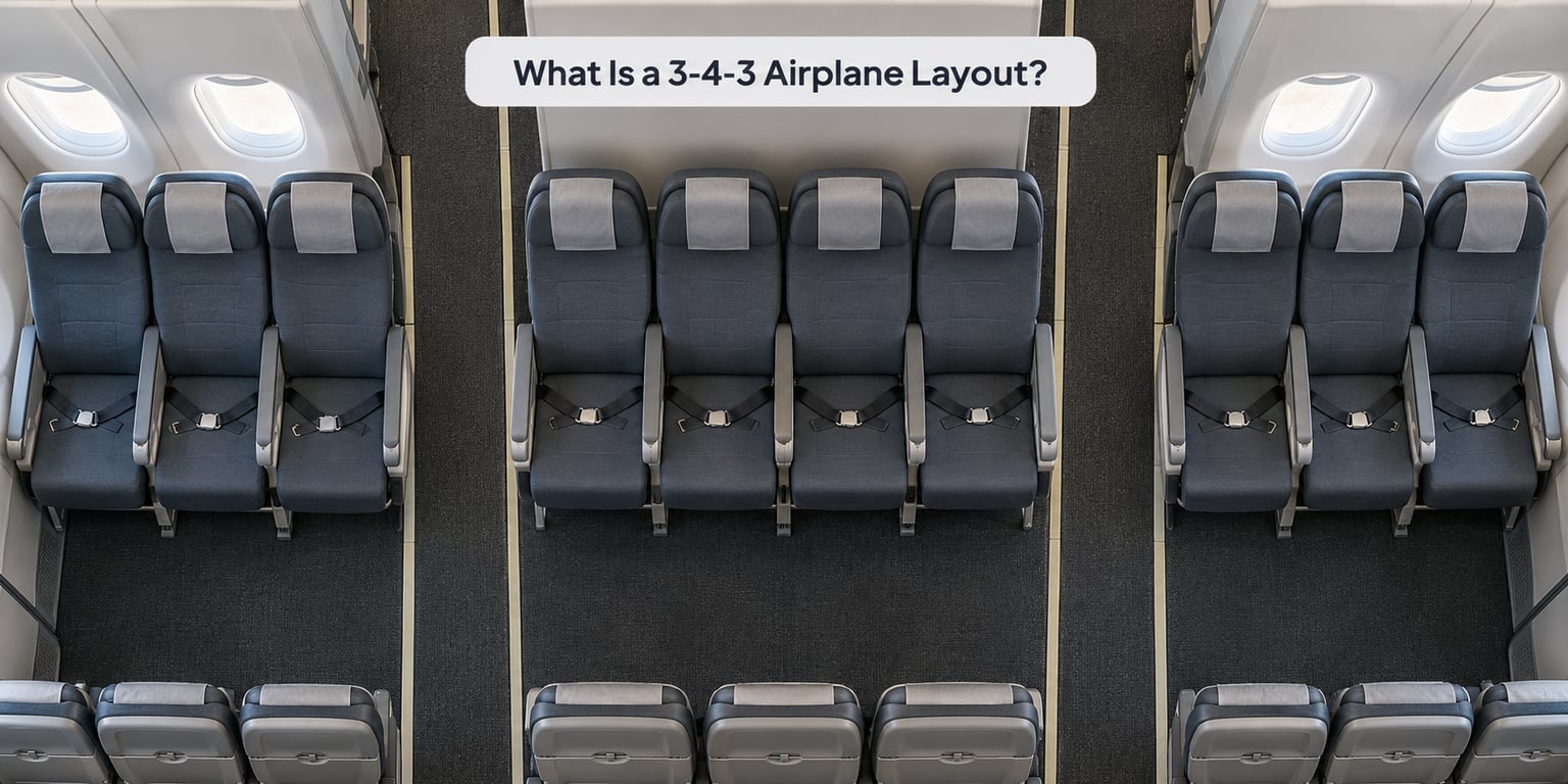 What Is a 3-4-3 Airplane Layout?