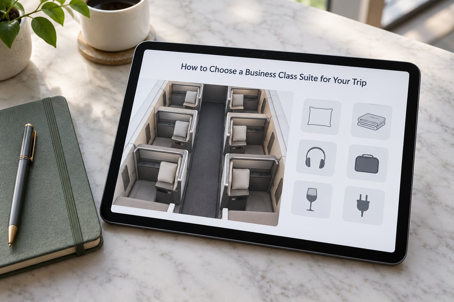 How to Choose a Business Class Suite for Your Trip