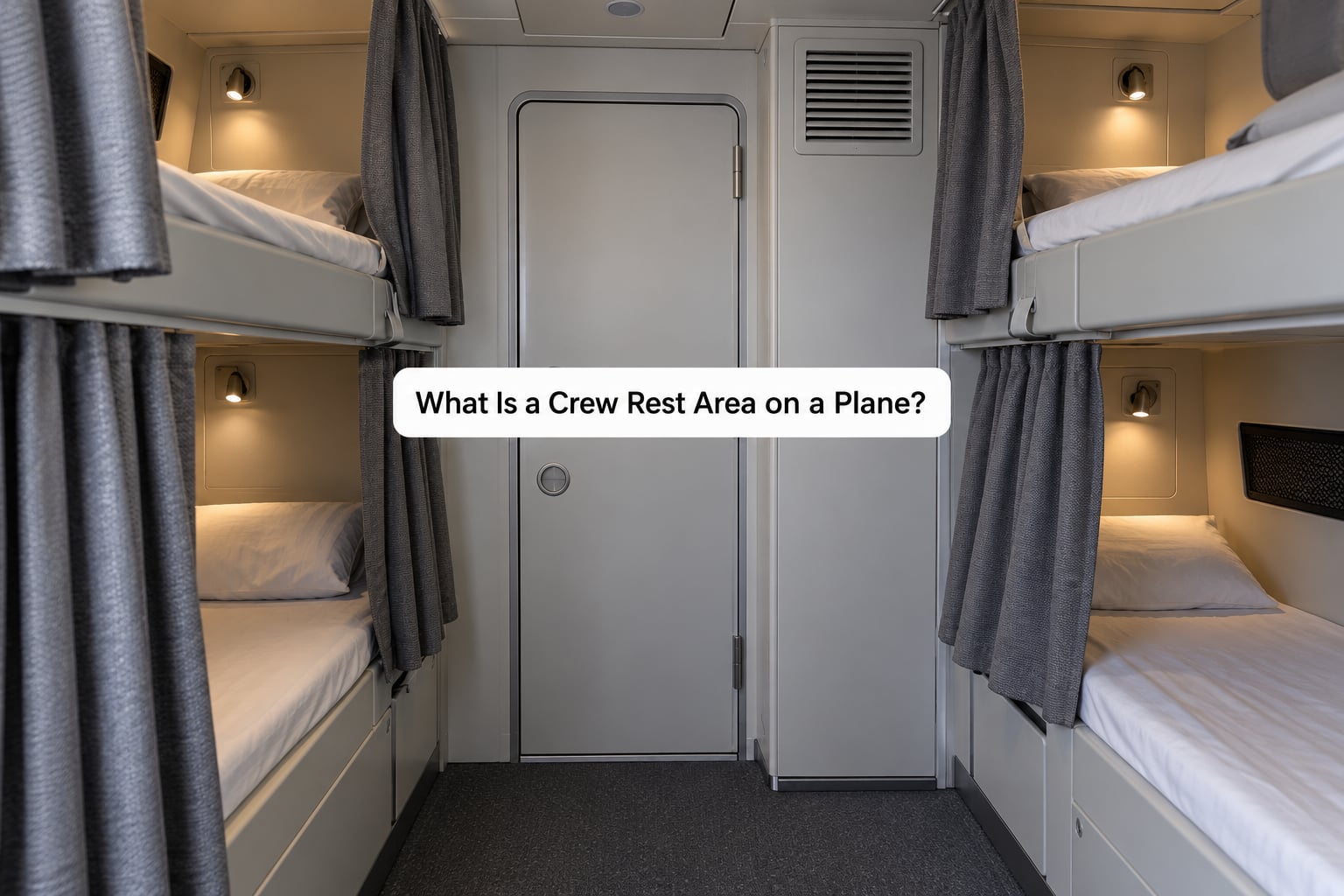 What Is a Crew Rest Area on a Plane?