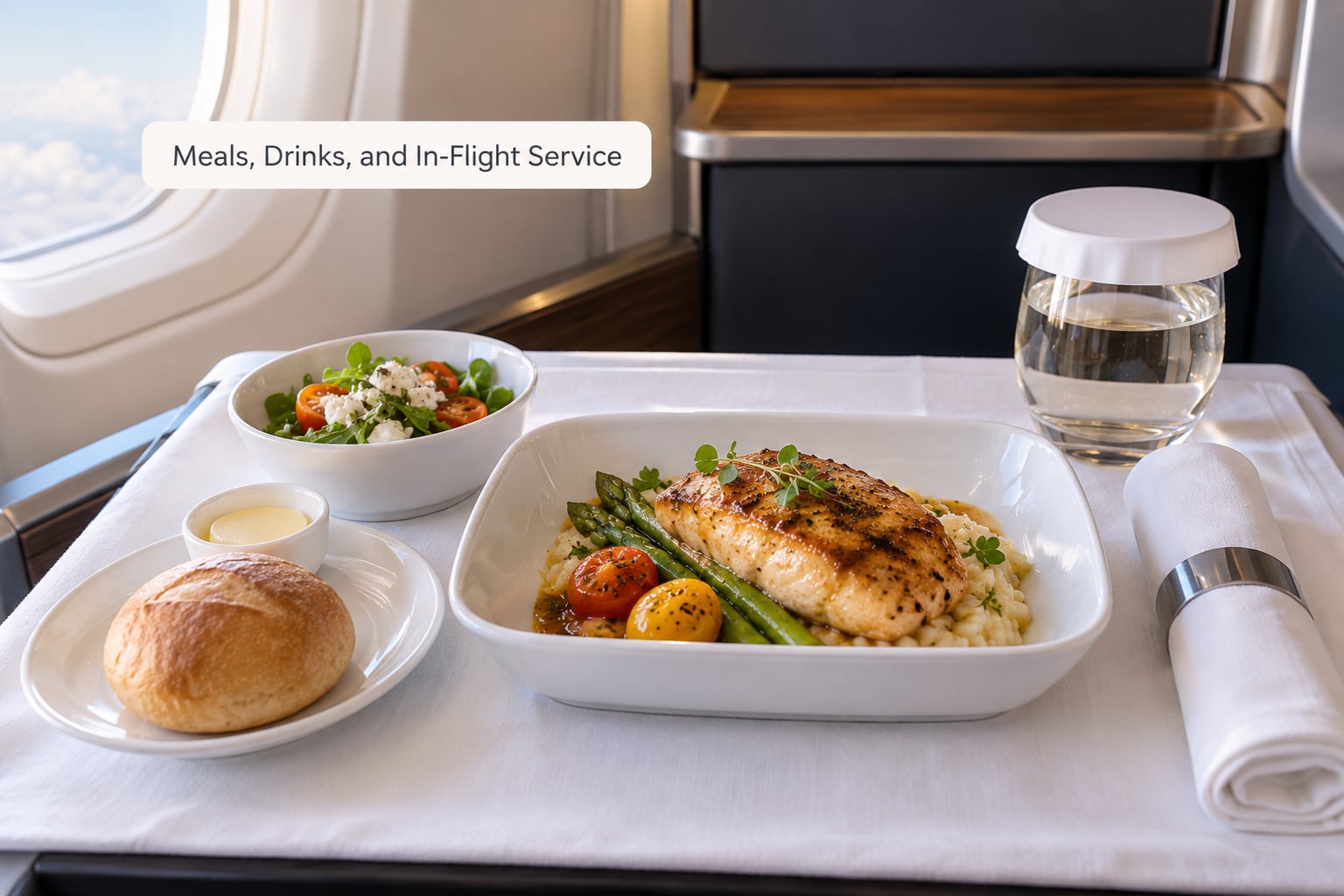 Meals, Drinks, and In-Flight Service