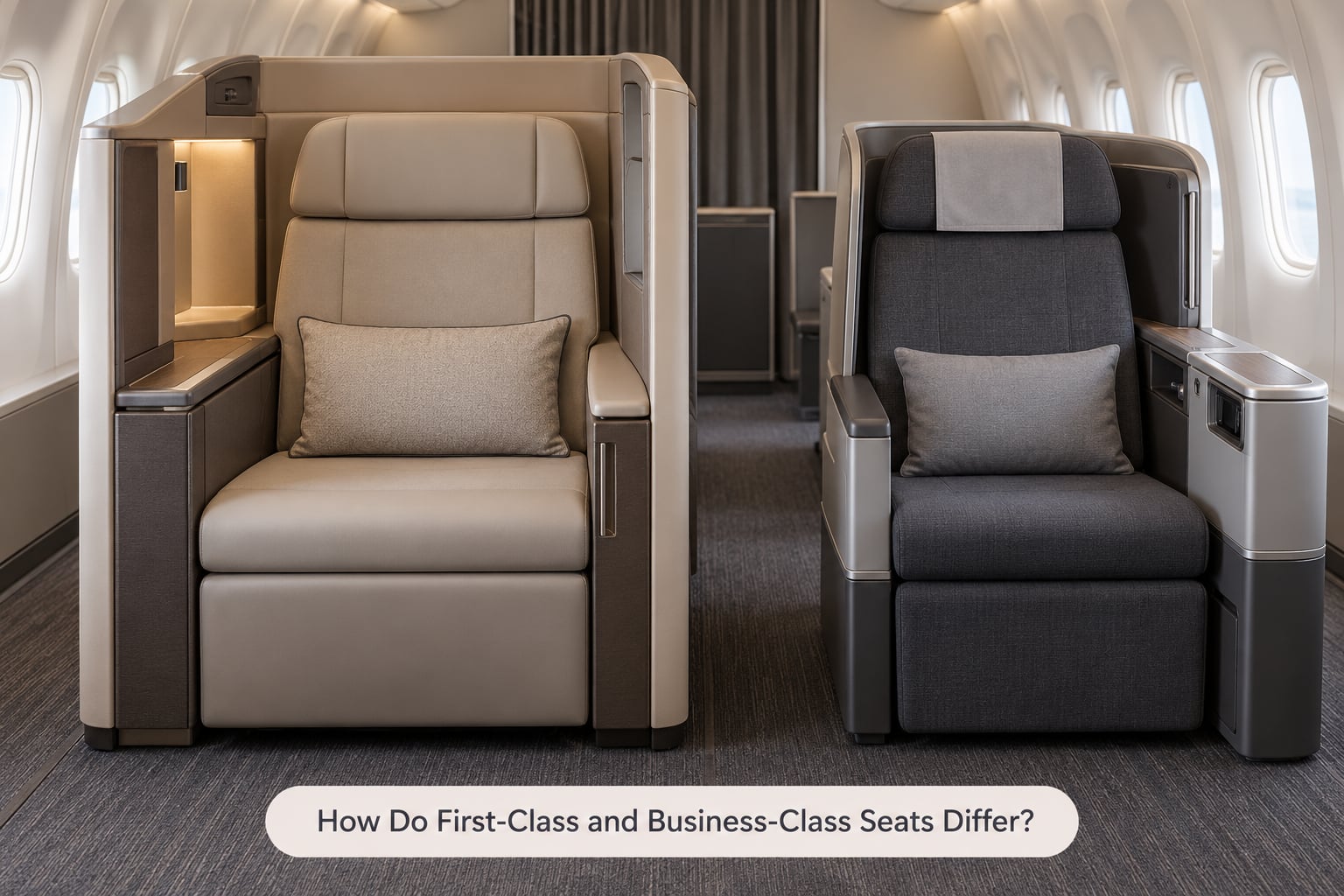 How Do First-Class and Business-Class Seats Differ?