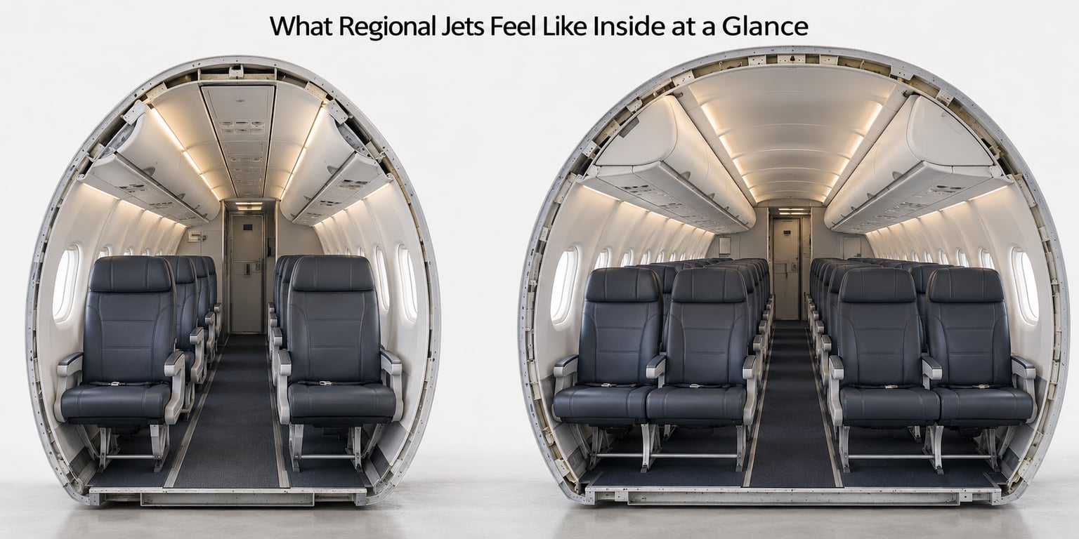 What Regional Jets Feel Like Inside at a Glance