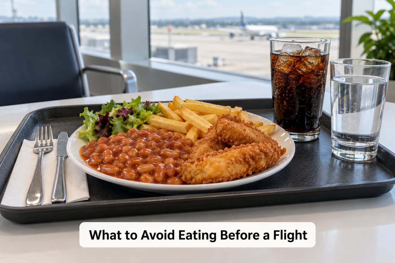 What to Avoid Eating Before a Flight