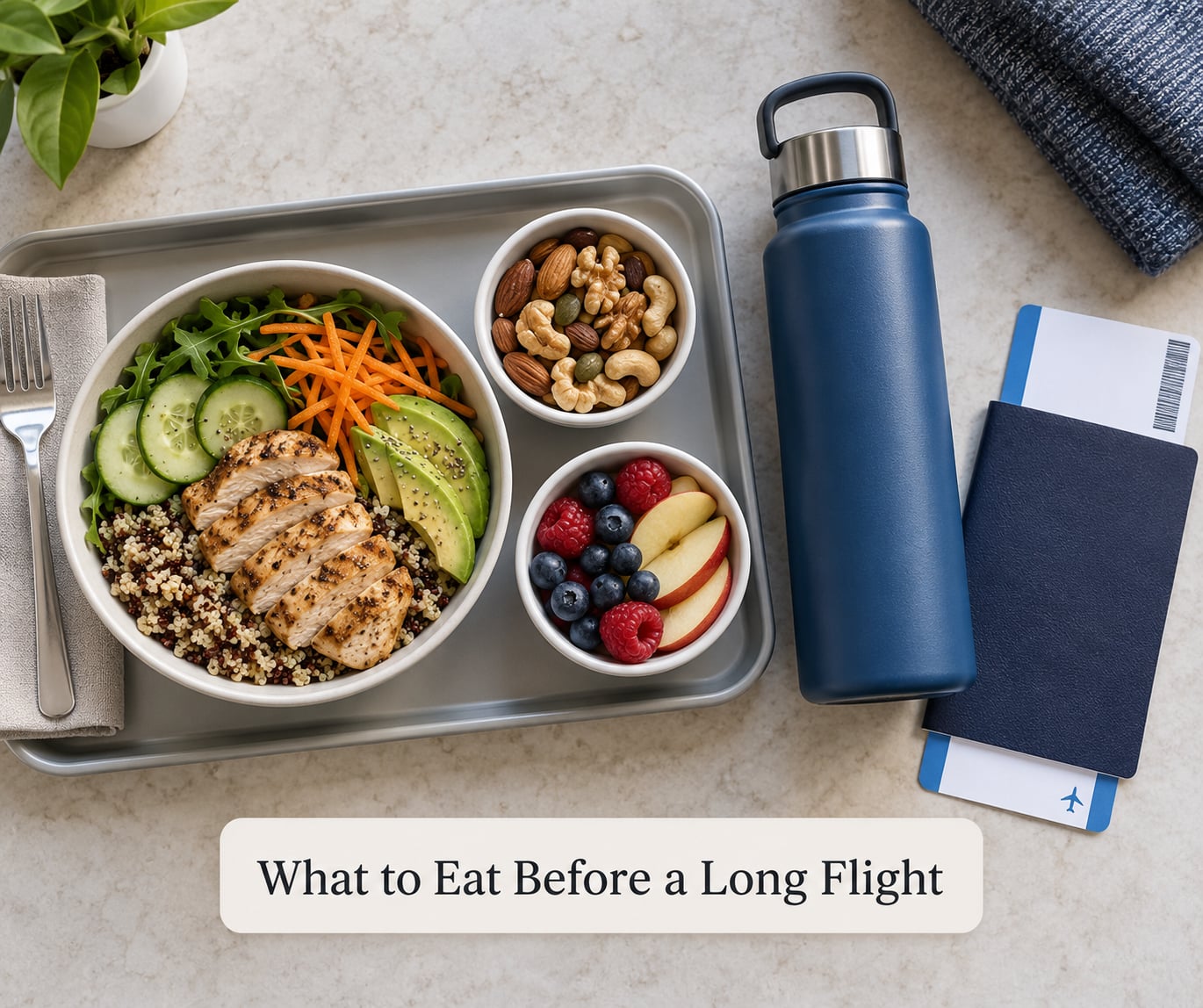 What to Eat Before a Long Flight