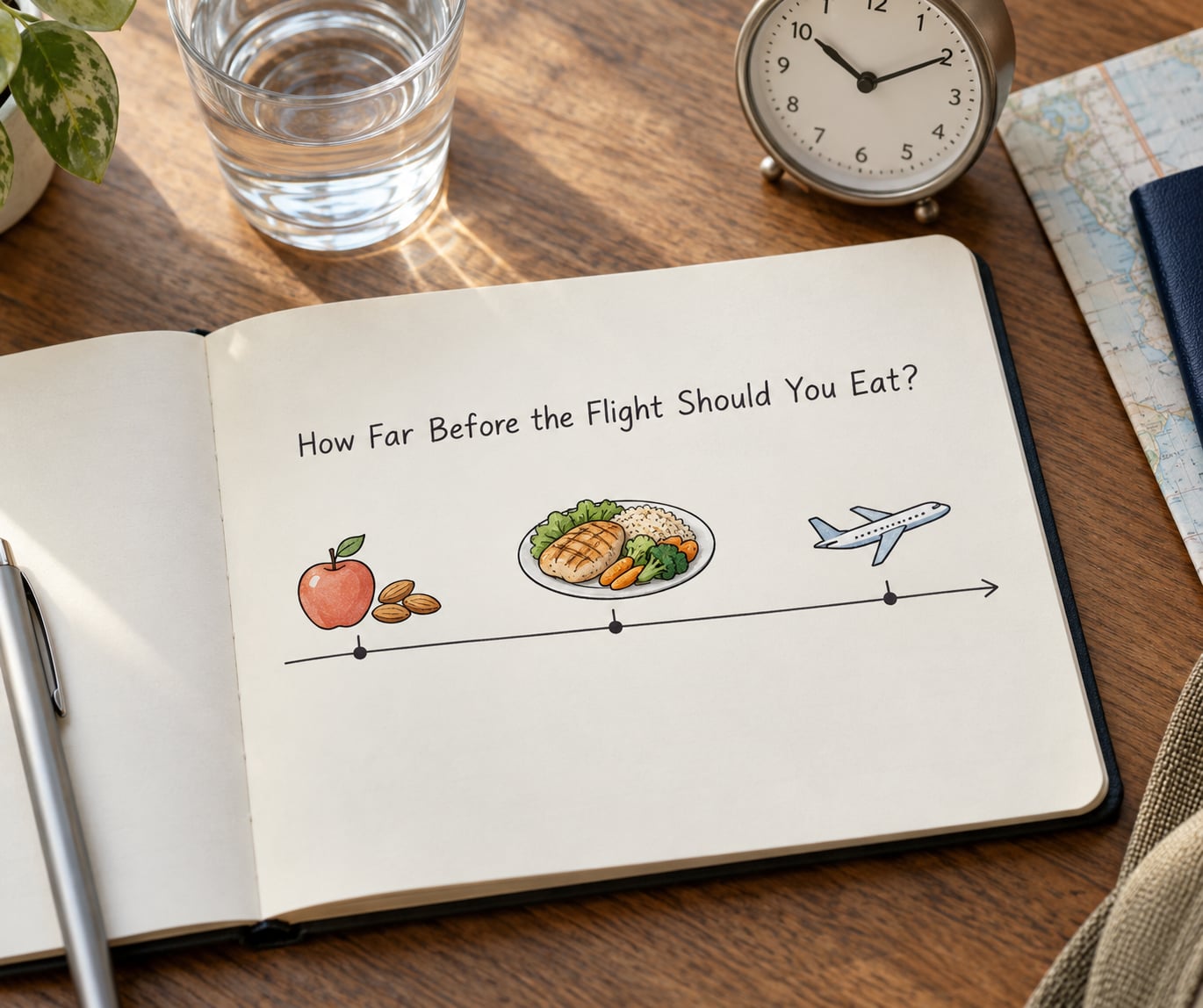 How Far Before the Flight Should You Eat?