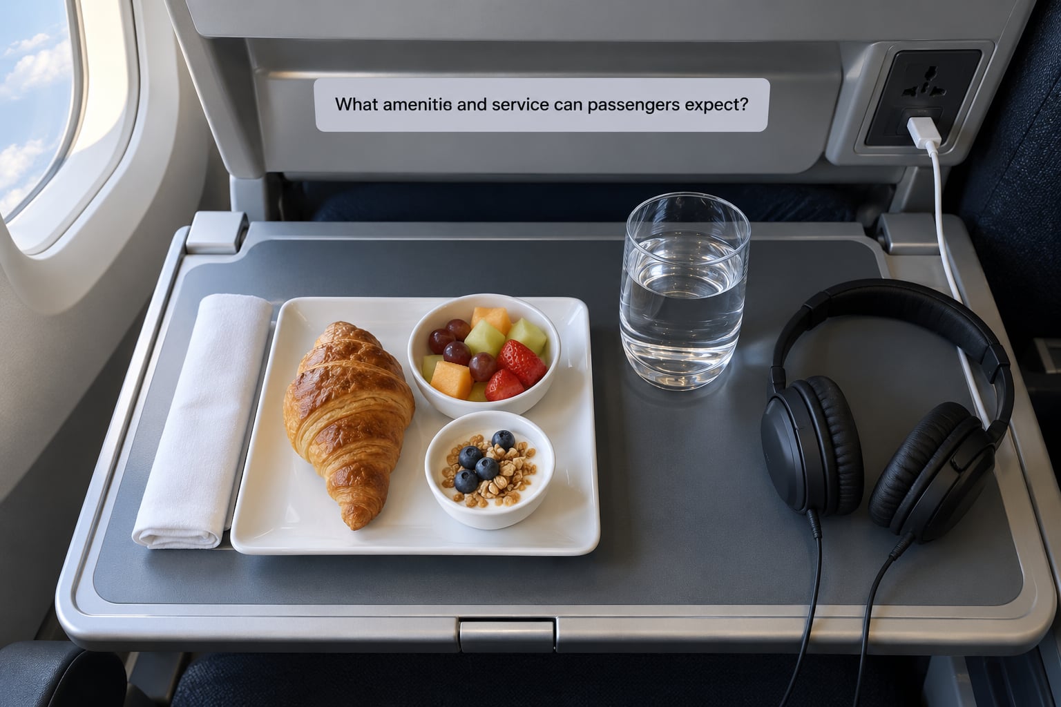 What amenities and service can passengers expect?