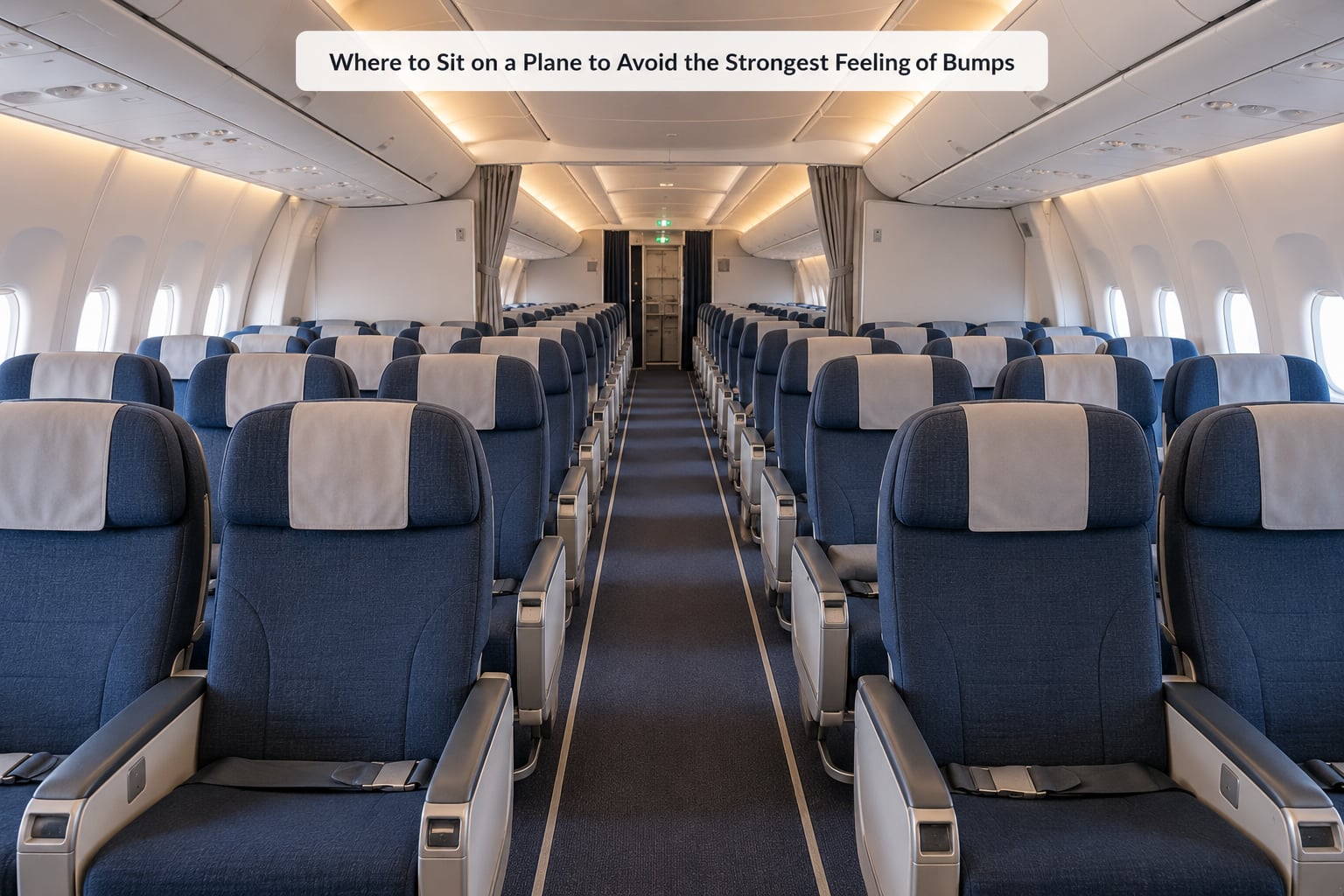 Where to Sit on a Plane to Avoid the Strongest Feeling of Bumps